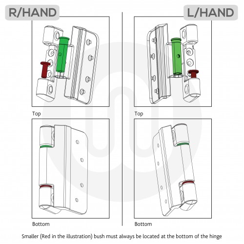 Adjust composite door hinges deals